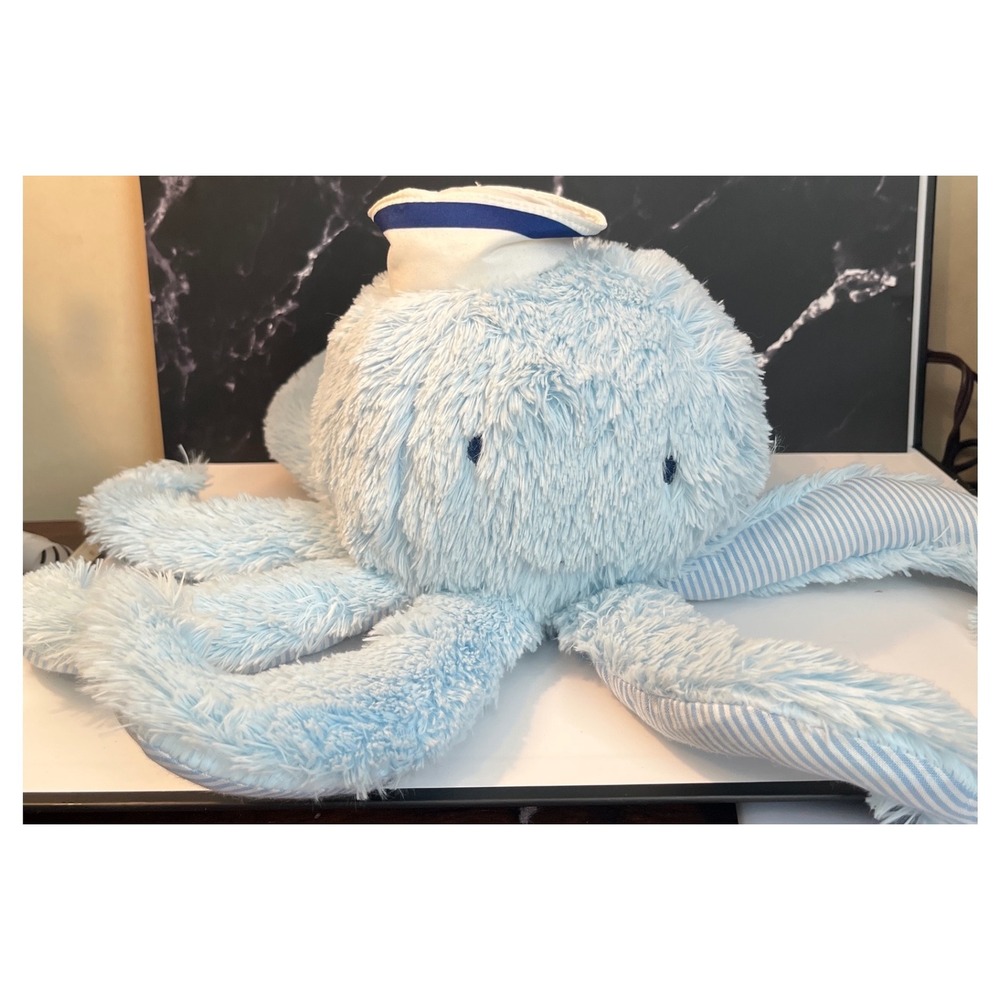 Nautica Kids Light Blue Octopus Plush Stuffed Animal Sailor Hat Striped‎ 2020